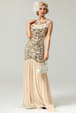 Champagne Glitter 1920s Flapper Dresses