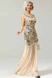 Champagne Glitter 1920s Flapper Dresses