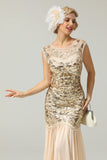 Champagne Glitter 1920s Flapper Dresses