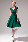 Green Scoop Pin Up Dress