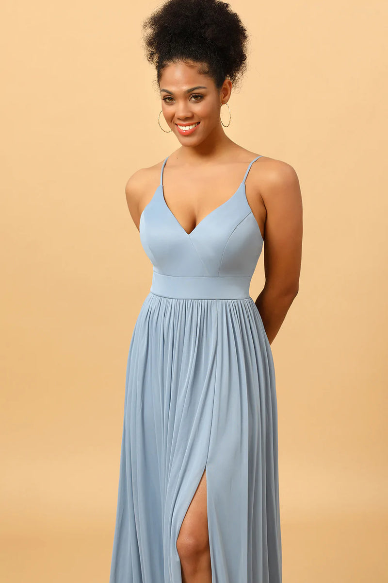 Depths of my love sales dusty blue maxi dress