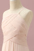 Load image into Gallery viewer, Ivory Halter A-Line Chiffon Junior Bridesmaid Dress