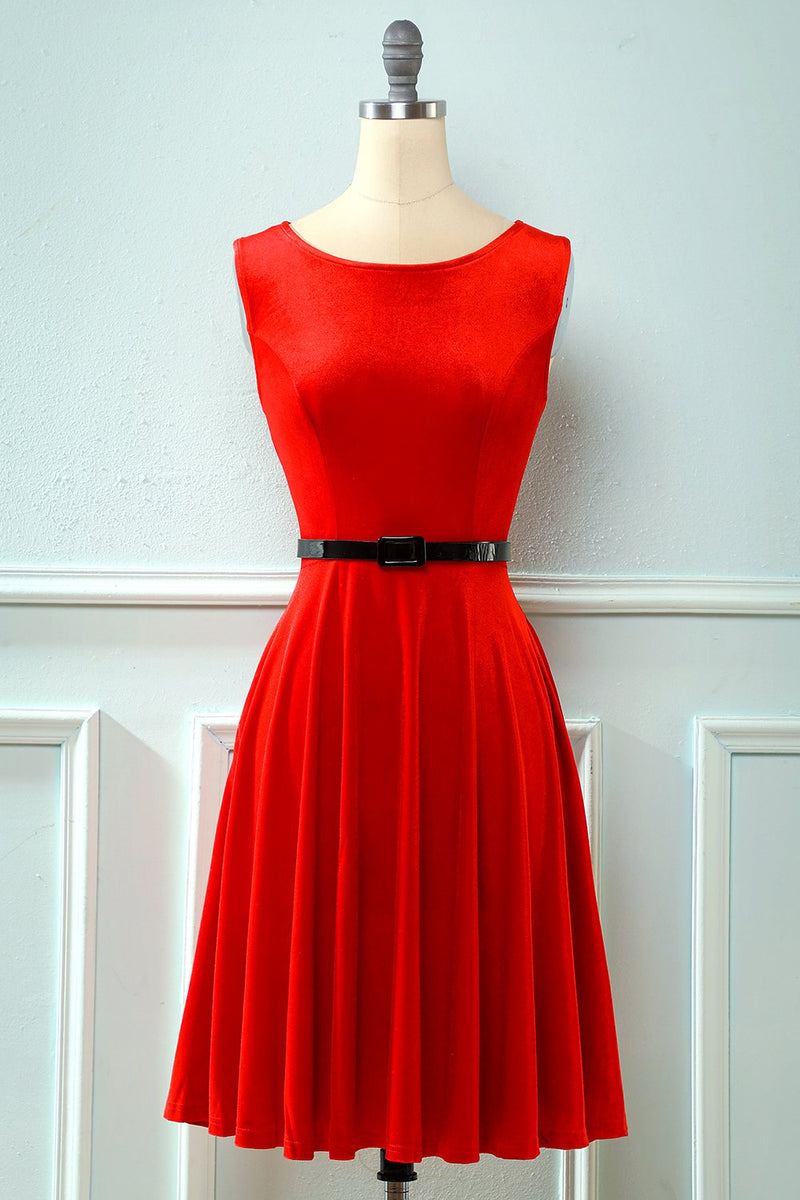 Load image into Gallery viewer, Velvet Vintage 1950s Dress
