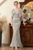 Beading Mermaid Mother of the Bride Dress