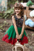 Load image into Gallery viewer, Green and Red Flower Girl Dress with Sequin