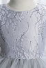 Load image into Gallery viewer, White Flower Girl Dress with Lace