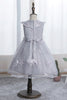 Load image into Gallery viewer, Purple Doll Collar Flower Girl Dress with Lace
