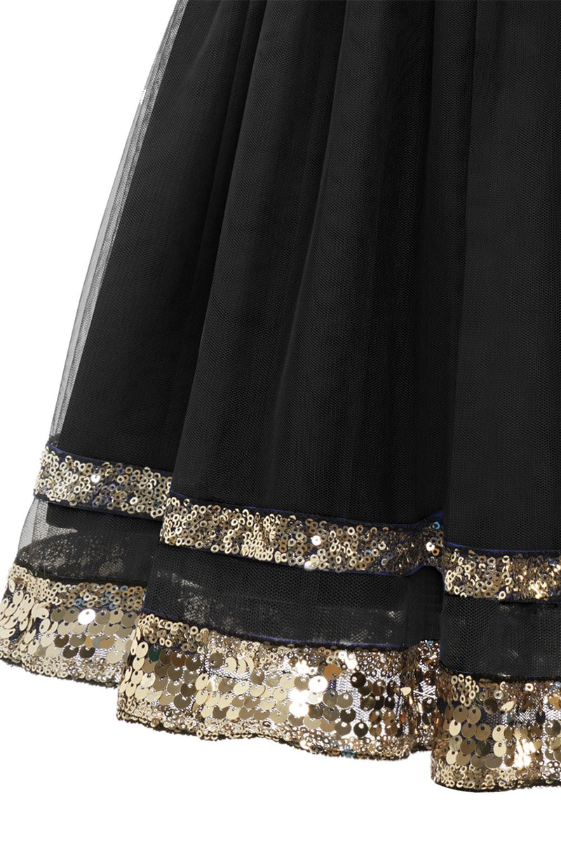 Load image into Gallery viewer, Black TuTu Skirt with Sequin