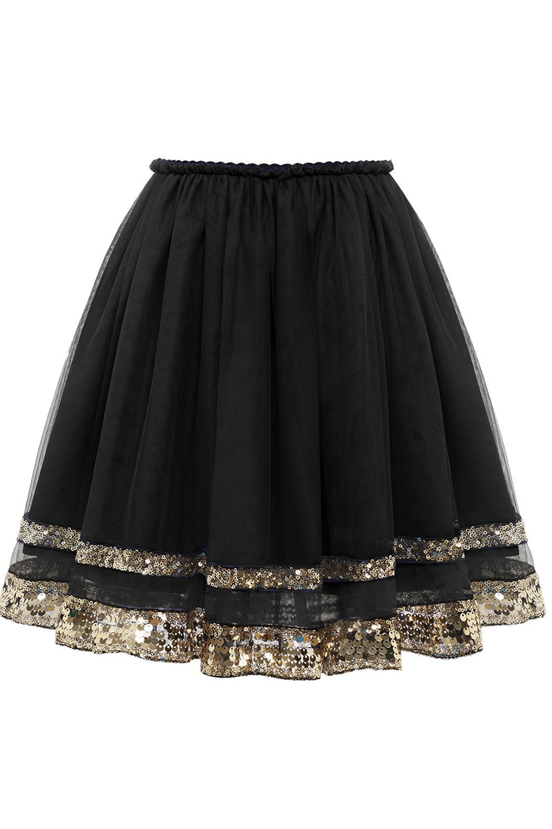 Load image into Gallery viewer, Black TuTu Skirt with Sequin