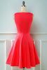 Load image into Gallery viewer, Burgundy Vintage 1950s Asymmetrical Dress