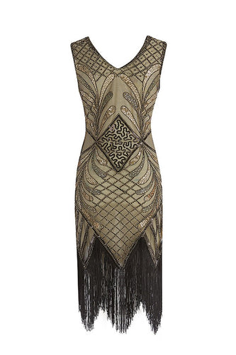 Fringe Sequin 1920s Dress