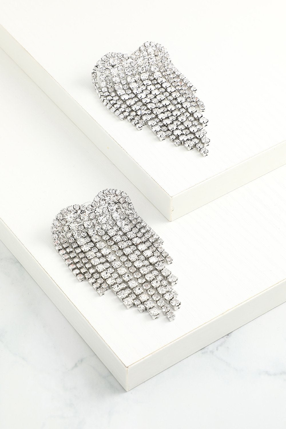 Grey Drop Earrings