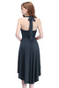 Load image into Gallery viewer, High Low Halter Black Vintage Dress