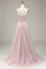 Load image into Gallery viewer, Tulle Sweetheart Light Pink Prom Dress with Corset