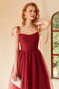 Load image into Gallery viewer, Red Polka Dots Spaghetti Straps Prom Dress