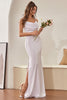 Load image into Gallery viewer, Simple Ivory Satin Wedding Dress