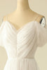 Load image into Gallery viewer, White Off the Shoulder Tulle Wedding Dress