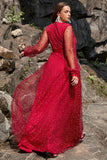 A Line V Neck Dark Red Plus Size Prom Dress with Split Front