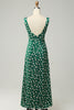 Load image into Gallery viewer, Sheath V Neck Green Formal Dress with Slit