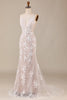 Load image into Gallery viewer, Charming Mermaid Spaghetti Straps Ivory Long Bridal Dress with Lace