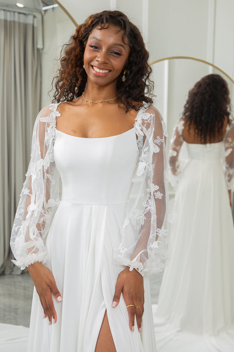 ZAPAKA White Halter Neck Sleeveless Floor Length Wedding Dress – ZAPAKA UK