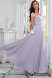 Grey Chiffon Mother of the Bride Dress with Beading