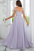 Load image into Gallery viewer, Grey Chiffon Mother of the Bride Dress with Beading