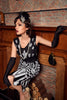 Load image into Gallery viewer, Black and White Gatsby 1920s Dress