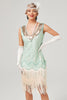 Load image into Gallery viewer, Sequins Green Short 1920s Gatsby Dress
