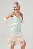 Sequins Green Short 1920s Gatsby Dress