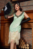 Sequined Green Short 1920s Party Dress