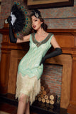 Sequined Green Short 1920s Party Dress