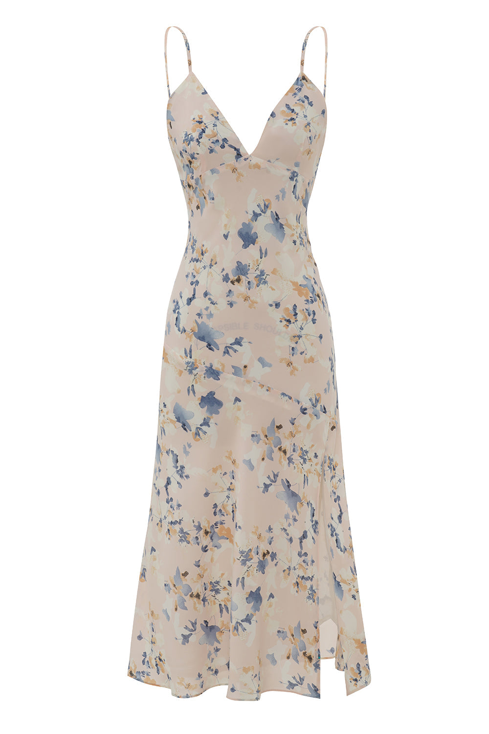 Sheath Spaghetti Straps Floral Print Summer Dress