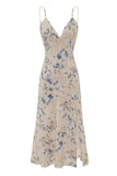 Sheath Spaghetti Straps Floral Print Summer Dress