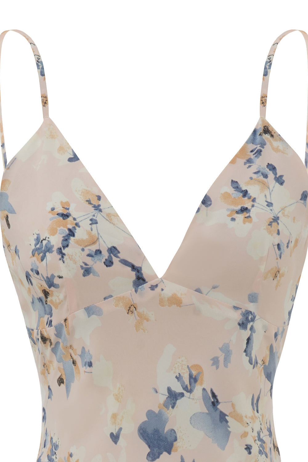 White Purple Flower Print Summer Dress