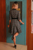Load image into Gallery viewer, Green Plaid 1950s Vintage Dress with Belt