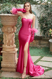 Fuchsia Sweetheart Mermaid Prom Dress