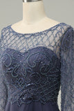 Beading Long Sleeves Mother of the Bride Dress