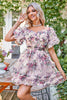 Load image into Gallery viewer, Stylish A Line Off the Shoulder Dusty Rose Tulle Short Homecoming Dress with Short Sleeves