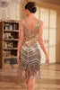 Load image into Gallery viewer, Sheath V Neck Golden Sequins 1920s Dress with Tassel