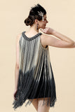 Apricot Fringed Flapper Dress with 20s Accessories Set