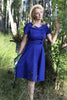 Load image into Gallery viewer, Blue Button Dress