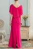 Load image into Gallery viewer, A-Line Long Chiffon Bridesmaid Dress With Beading