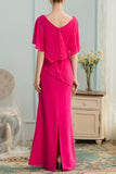 A-Line Long Chiffon Bridesmaid Dress With Beading