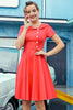 Load image into Gallery viewer, Burgundy Button Dress