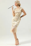 Sequin Fringe Flapper Dress