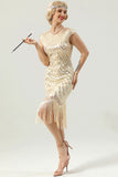 Sequin Fringe Flapper Dress