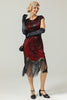 Load image into Gallery viewer, Golden Gatsby Glitter Fringe 1920s Flapper Dress