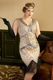 Sequin Royal Blue Plus Size 1920s Flapper Dress