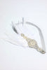Load image into Gallery viewer, Blush 1920s Beaded Sequin Headband with Feather